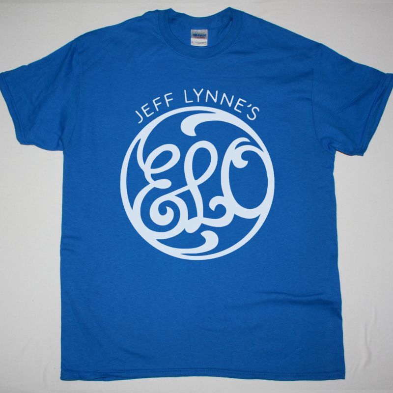 JEFF LYNNE’S ELO ELECRIC LIGHT ORCHESTRA LOGO NEW BLUE T-SHIRT