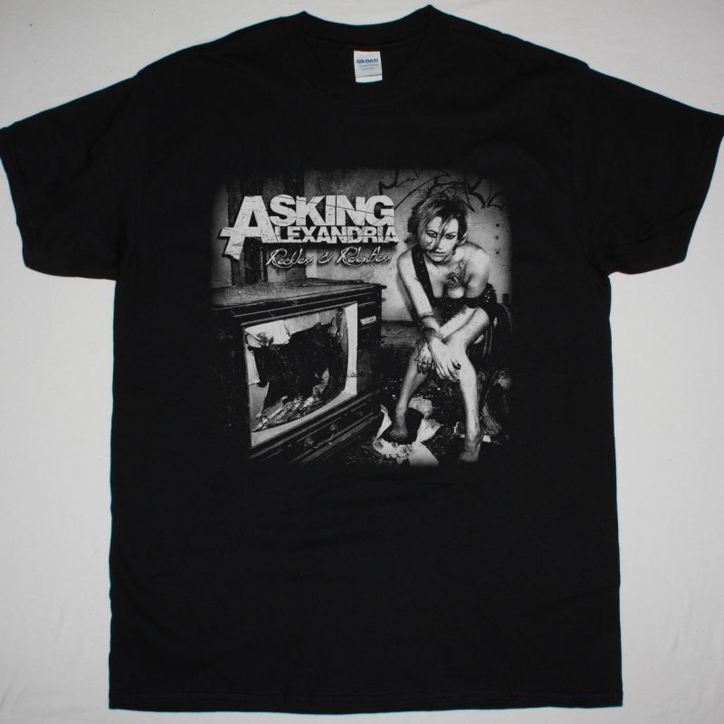ASKING ALEXANDRIA RECKLESS & RELENTLESS NEW BLACK T-SHIRT