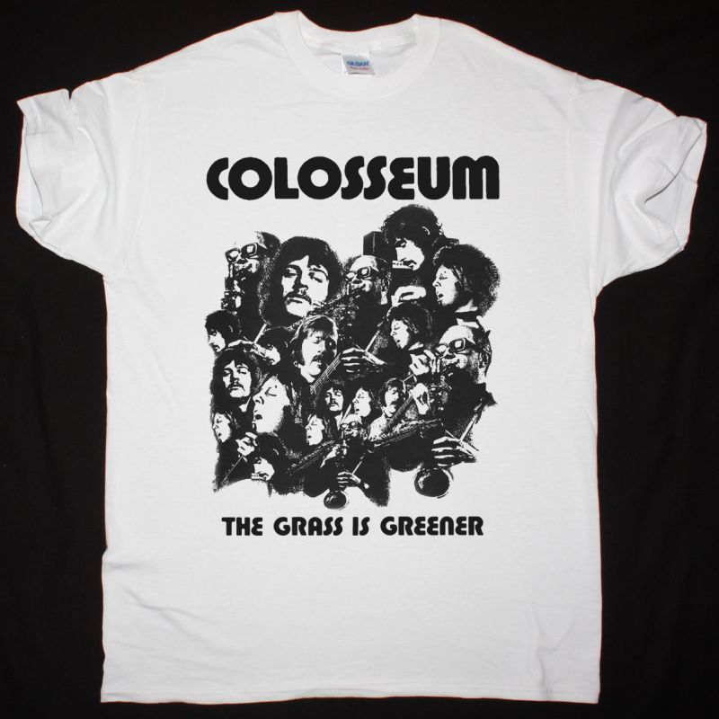 COLOSSEUM THE GRASS IS GREENER 1970 NEW WHITE T-SHIRT