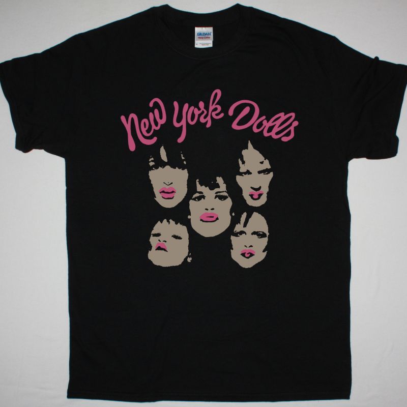 NEW YORK DOLLS BAND NEW BLACK  T SHIRT