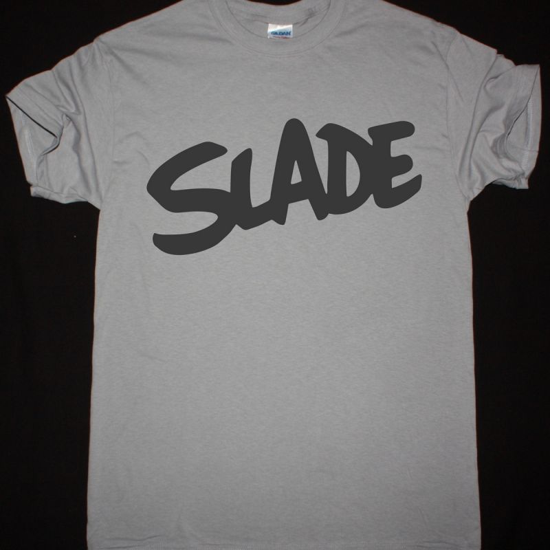 SLADE LOGO NEW LIGHT GREY T-SHIRT