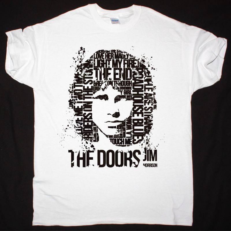 THE DOORS JIM MORRISON NEW WHITE T-SHIRT