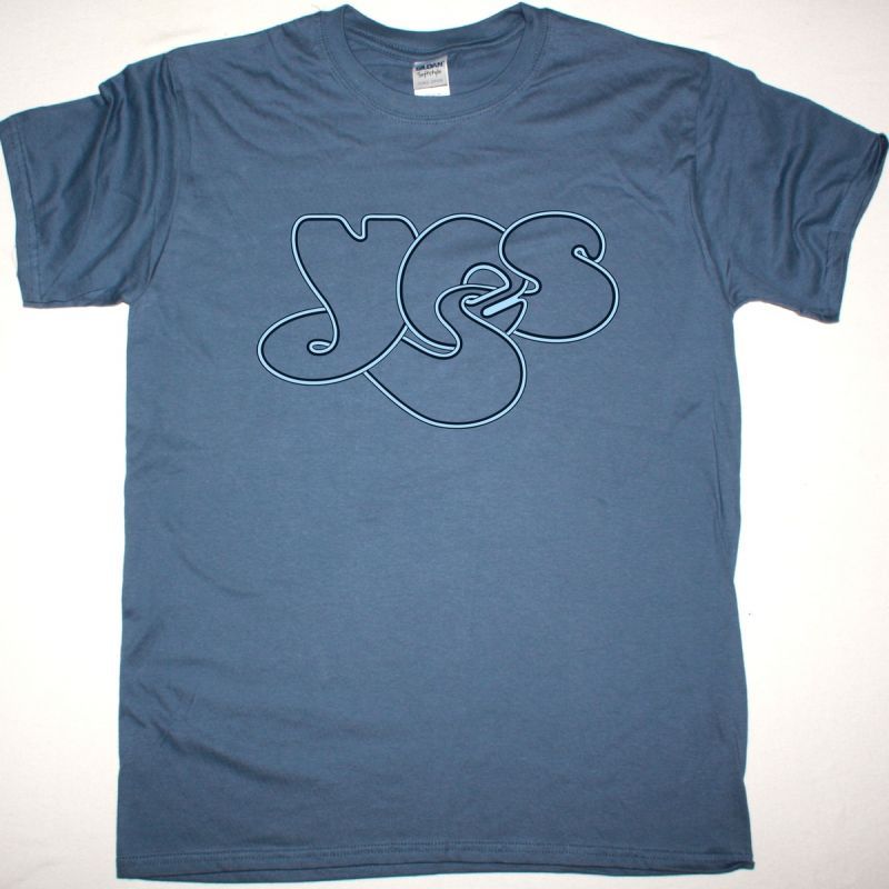 YES LOGO NEW INDIGO BLUE T-SHIRT