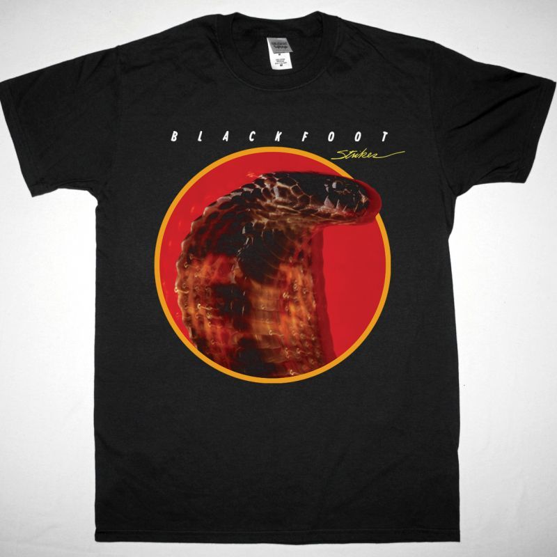 BLACKFOOT STRIKES 1979 NEW BLACK T SHIRT