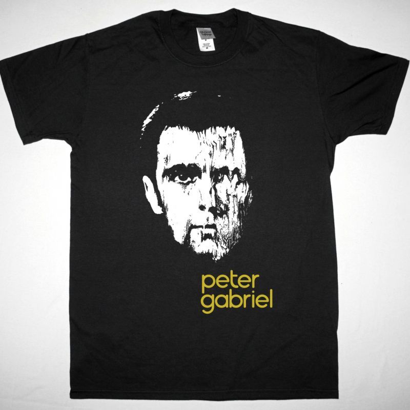 PETER GABRIEL III 1980 NEW BLACK T-SHIRT