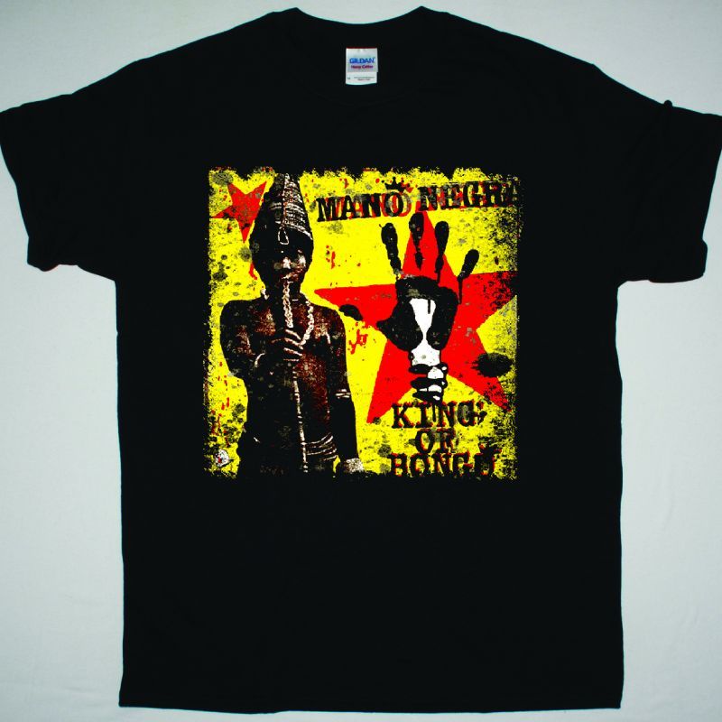 MANO NEGRA KING OF BONGO SHIRT NEW BLACK T-SHIRT