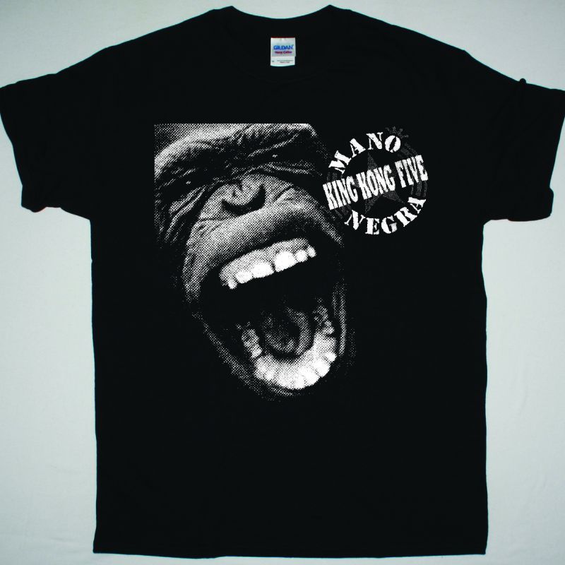 MANO NEGRA KING KONG FIVE NEW BLACK T-SHIRT