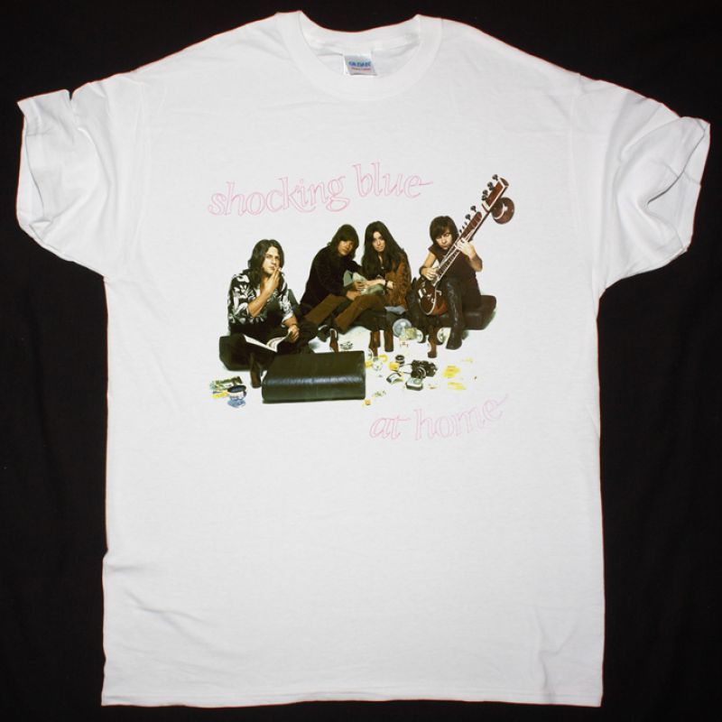 SHOCKING BLUE AT HOME 1969 NEW WHITE T-SHIRT