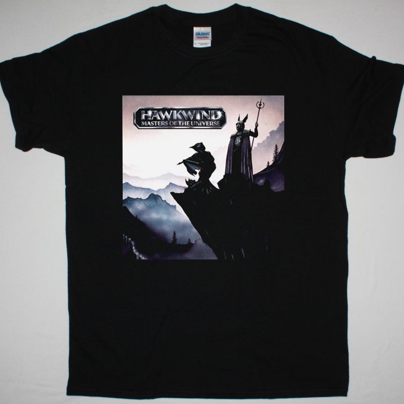 HAWKWIND MASTERS OF THE UNIVERSE NEW BLACK T-SHIRT