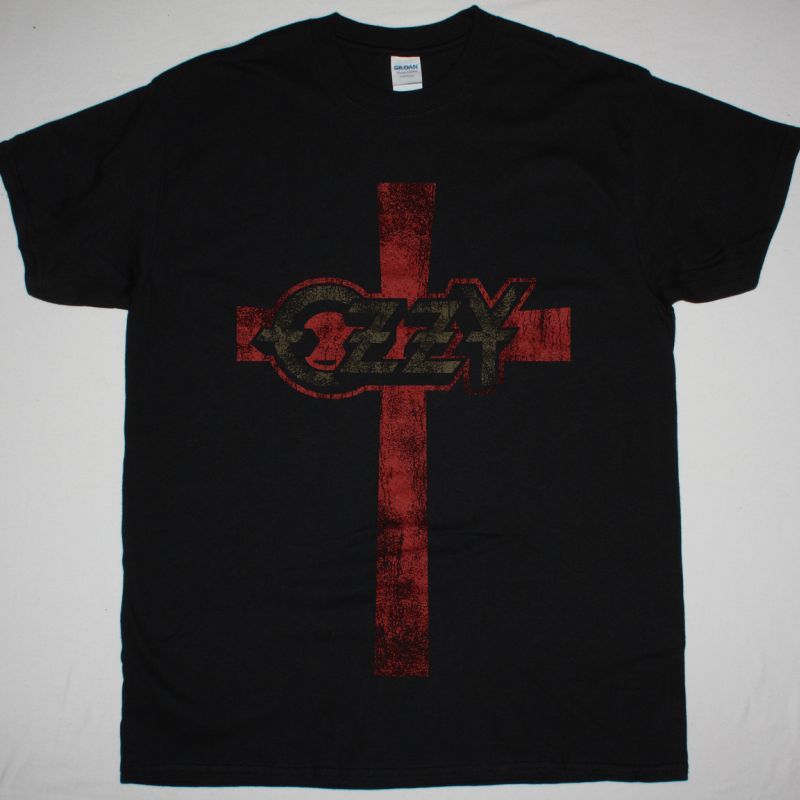 OZZY OSBOURNE CROSS NEW BLACK T-SHIRT