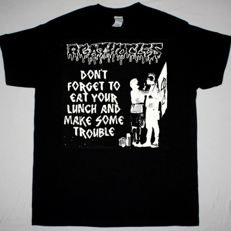 AGATHOCLES HAGGUS SPLIT NEW BLACK T-SHIRT