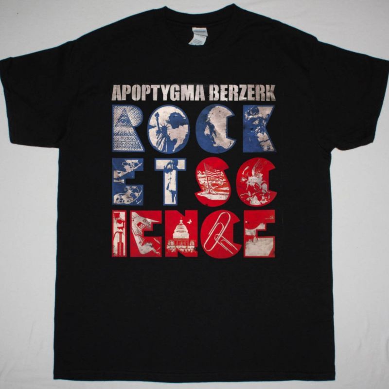 APOPTYGMA BERZERK ROCKET SCIENCE NEW BLACK T-SHIRT