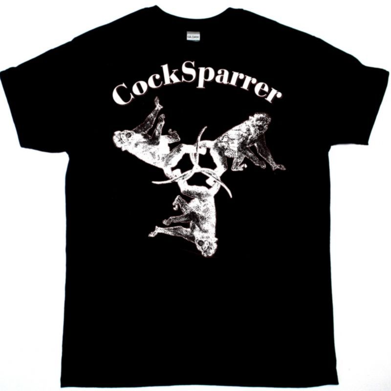 COCK SPARRER TWO MONKEYS NEW BLACK T SHIRT