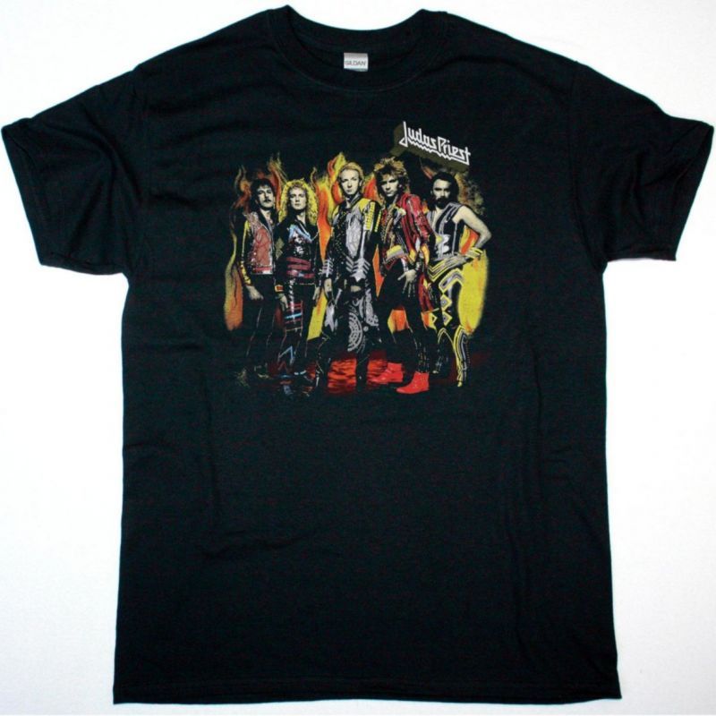 JUDAS PRIEST TURBO FUEL FOR LIFE TOUR NEW BLACK T-SHIRT