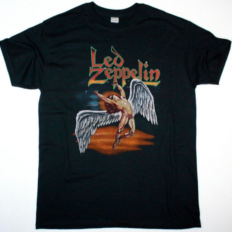 LED ZEPPELIN SWAN SONG VINTAGE SHIRT NEW BLACK T SHIRT