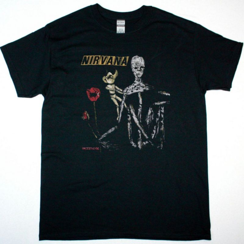NIRVANA INCESTICIDE NEW BLACK T-SHIRT