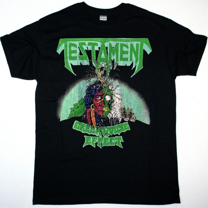 TESTAMENT GREENHOUSE EFFECT NEW BLACK T-SHIRT
