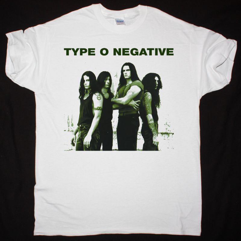 TYPE O NEGATIVE BAND NEW WHITE T-SHIRT