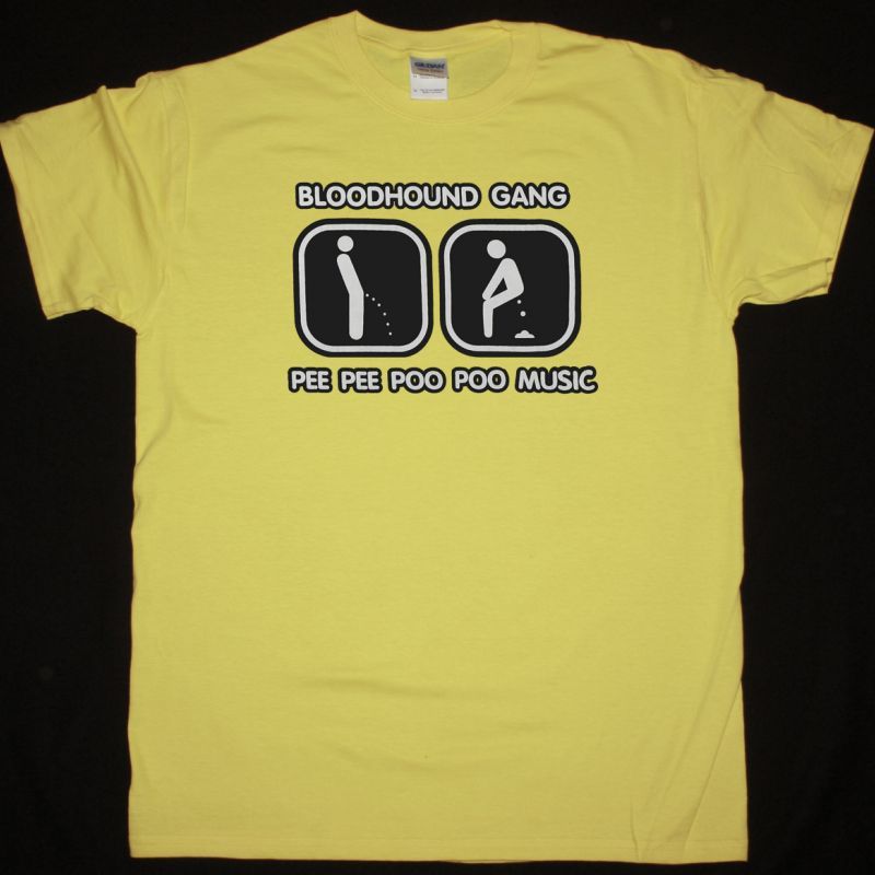 BLOODHOUND GANG PEE PEE POO POO MUSIC NEW YELLOW T-SHIRT