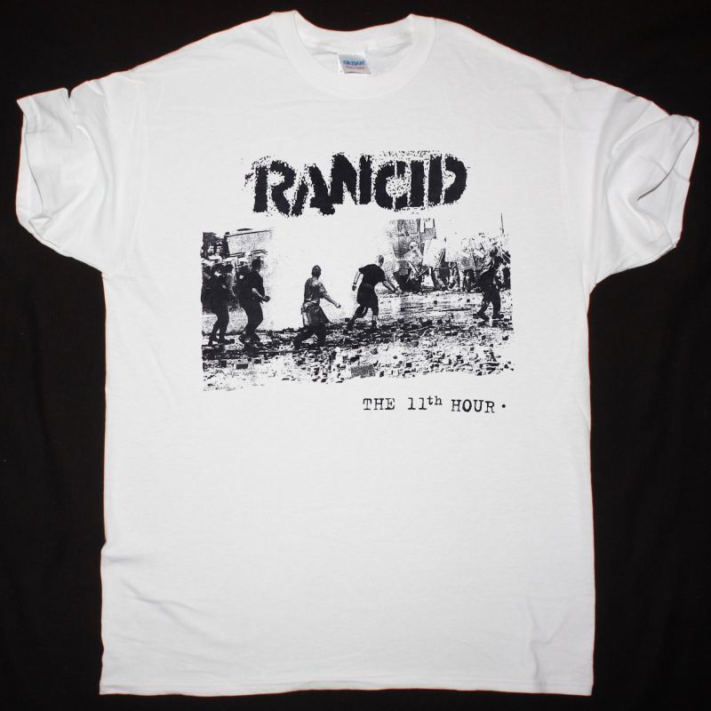 RANCID 11TH HOUR NEW WHITE T-SHIRT