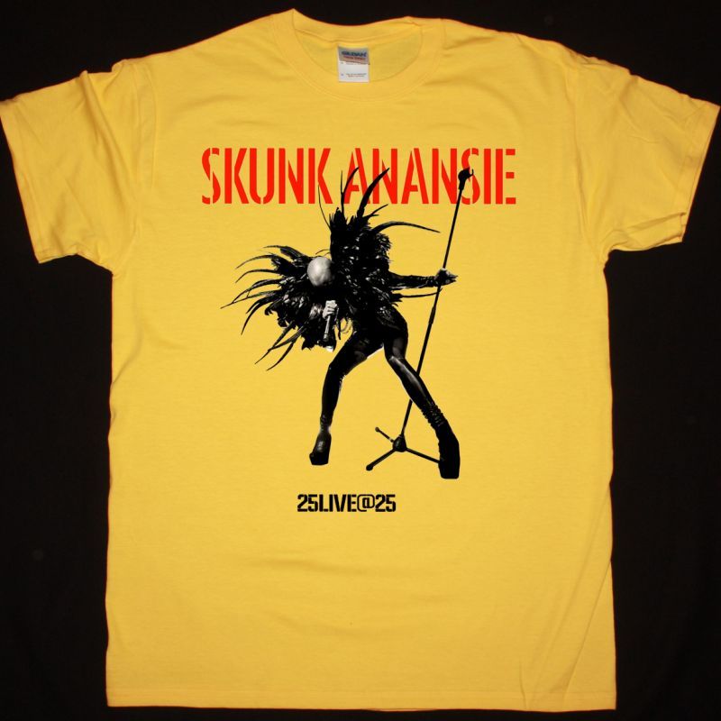 SKUNK ANANSIE 25 LIVE@25 NEW YELLOW T-SHIRT