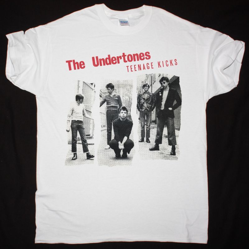 THE UNDERTONES TEENAGE KICKS NEW WHITE T SHIRT