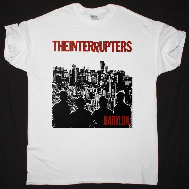 THE INTERRUPTERS BABYLON NEW WHITE T SHIRT