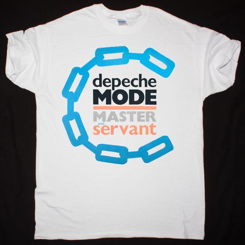DEPECHE MODE MASTER AND SERVANT NEW WHITE T-SHIRT