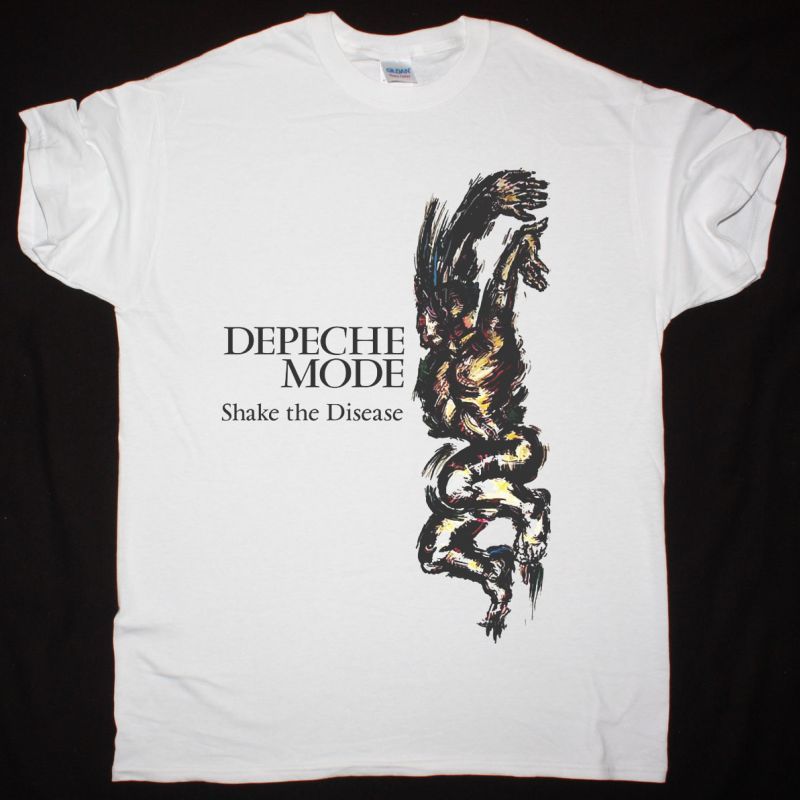 DEPECHE MODE SHAKE THE DISEASE NEW WHITE T-SHIRT