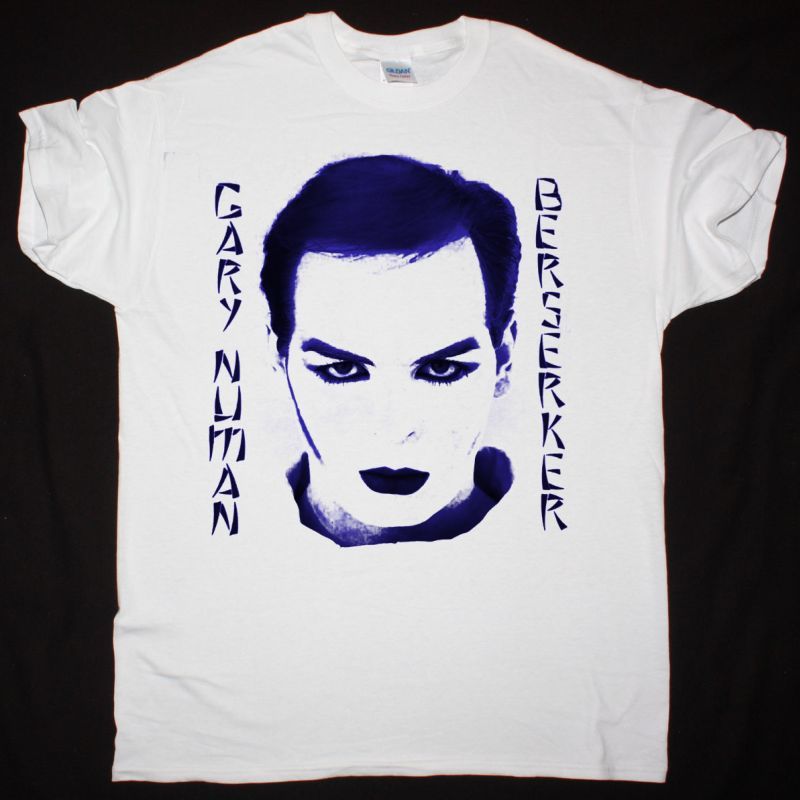 GARY NUMAN BERSERKER NEW WHITE T SHIRT