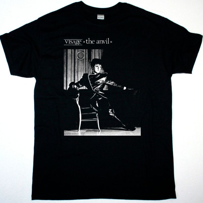 VISAGE THE ANVIL NEW BLACK T-SHIRT