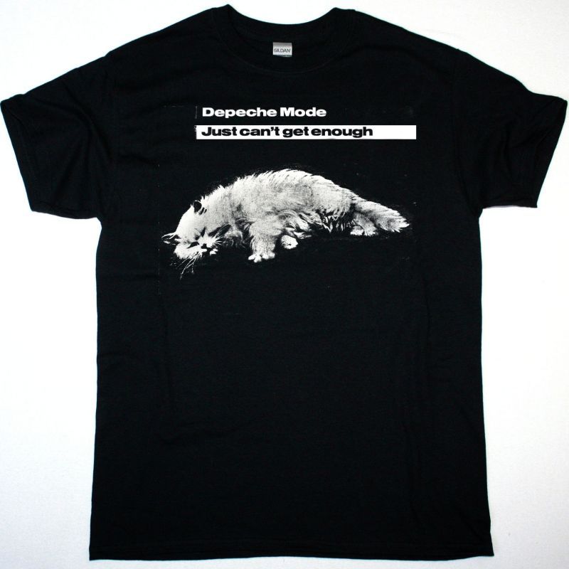 DEPECHE MODE JUST CAN'T GET ENOUGH NEW BLACK T-SHIRT