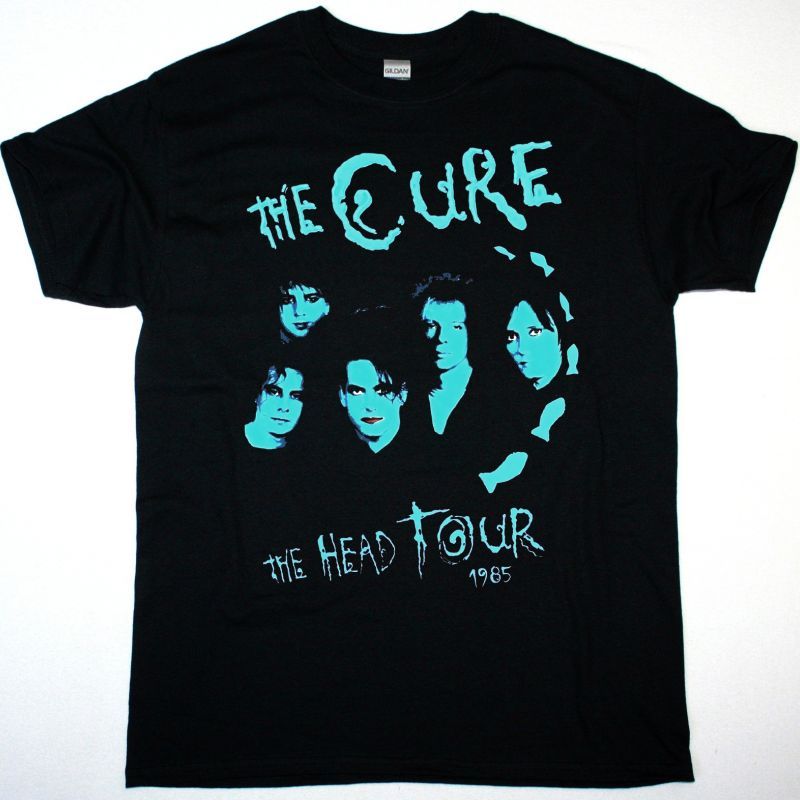 THE CURE HEAD TOUR  NEW BLACK T-SHIRT