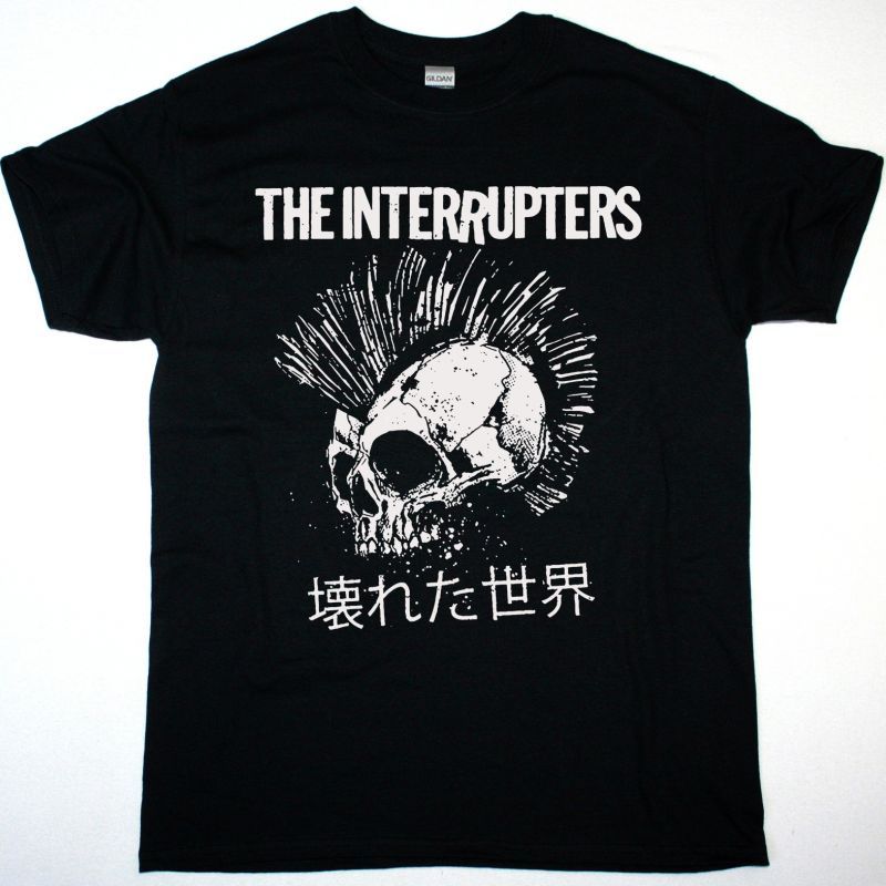 THE INTERRUPTERS BROKEN WORLD NEW BLACK T SHIRT
