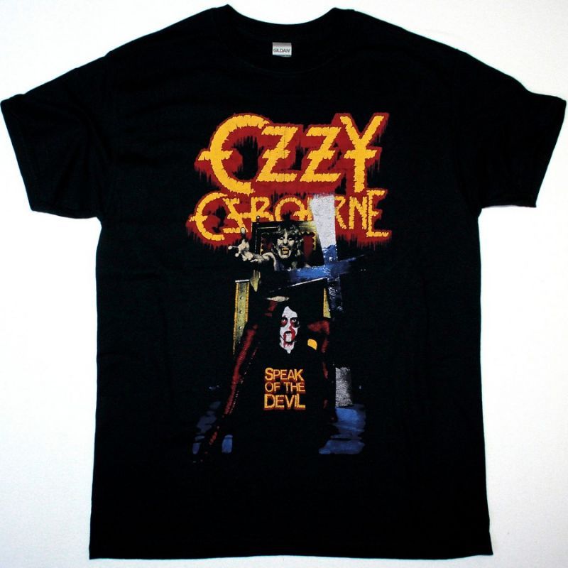 OZZY OSBOURNE SPEAK OF THE DEVIL  NEW BLACK T-SHIRT