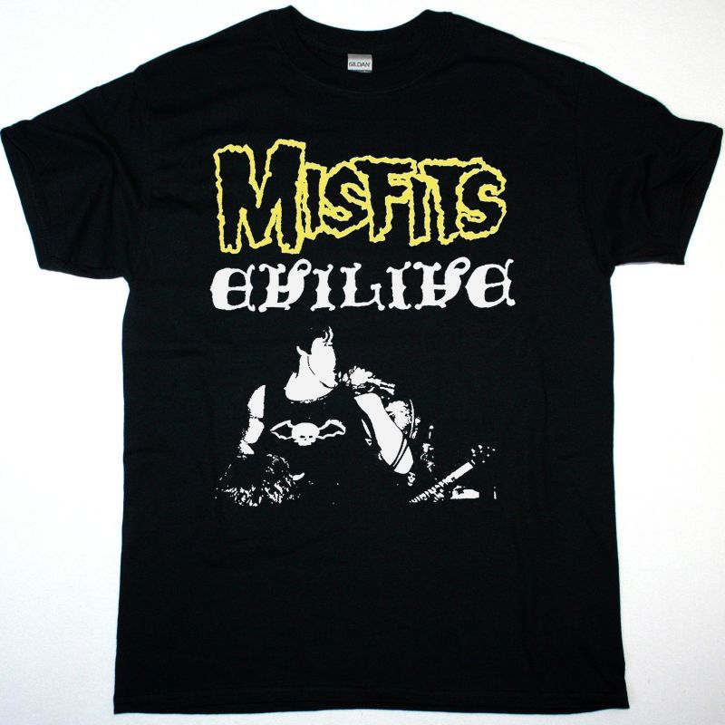 MISFITS EVILIVE  NEW BLACK T SHIRT