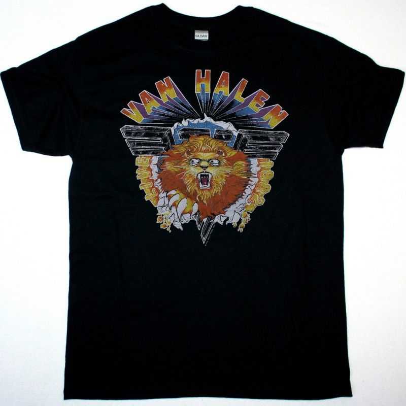 VAN HALEN DIVER DOWN NEW BLACK T SHIRT