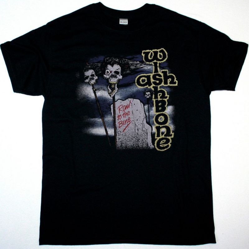 WISHBONE ASH RAW TO THE BONE NEW BLACK T SHIRT