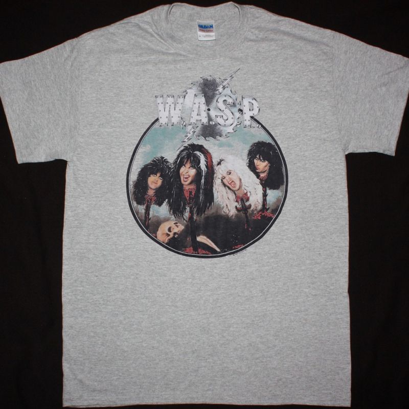 W.A.S.P. THE LAST COMMAND TOUR WASP NEW BLACK T-SHIRT