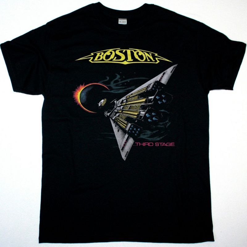 BOSTON US TOUR 87 NEW BLACK T SHIRT