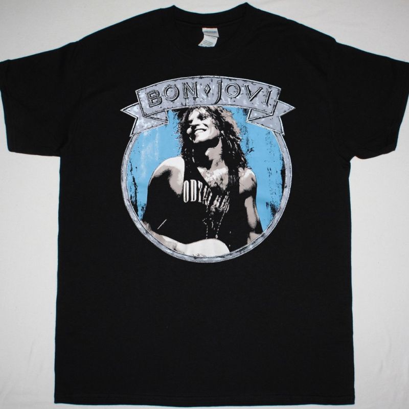 BON JOVI NEW JERSEY TOUR SHIRT NEW BLACK T SHIRT
