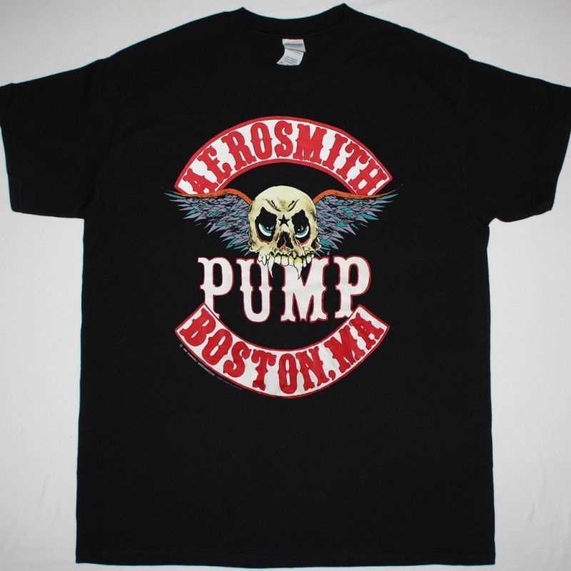 AEROSMITH PUMP JANIE’S GOT A GUN NEW BLACK TSHIRT