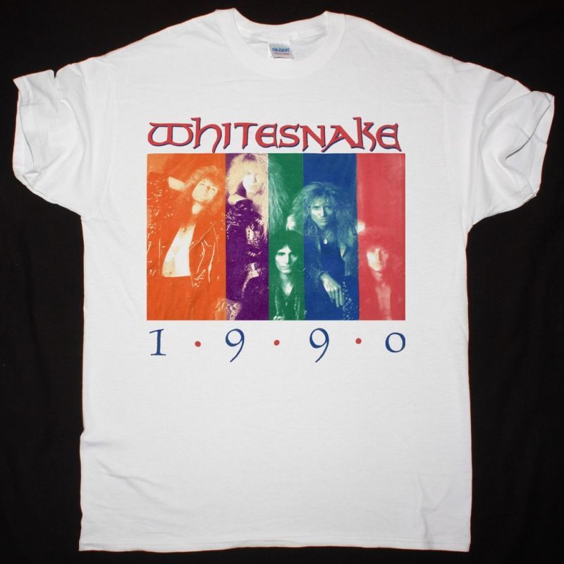 WHITESNAKE 1990 NEW WHITE T-SHIRT