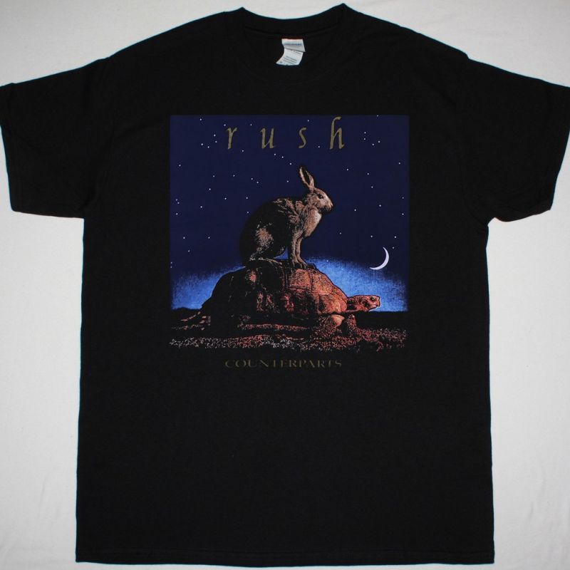RUSH COUNTERPARTS NEW BLACK T-SHIRT