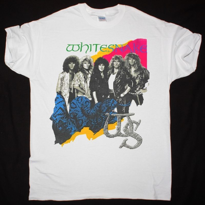 WHITESNAKE NORTH AMERICA TOUR NEW WHITE T-SHIRT