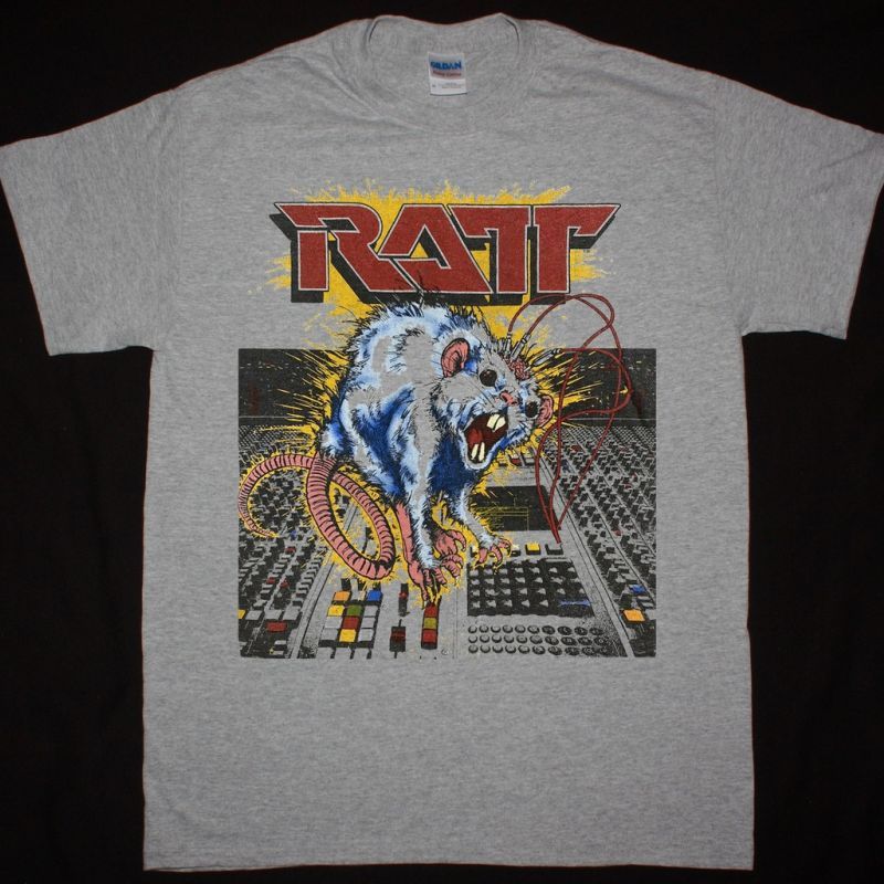 RATT RATT N ROLL TOUR NEW SPORT GREY T SHIRT