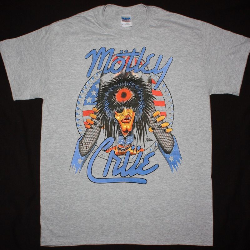 MOTLEY CRUE GIRLS GIRLS GIRLS TOUR NEW SPORT GREY T-SHIRT