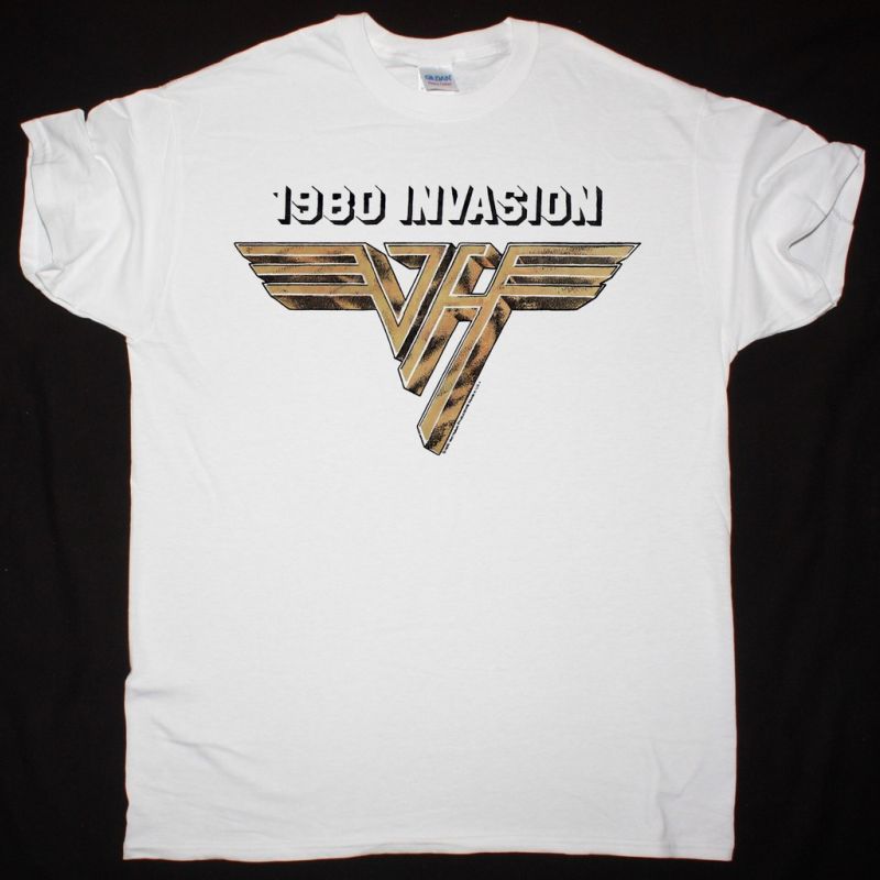 VAN HALEN INVASION NEW WHITE T SHIRT