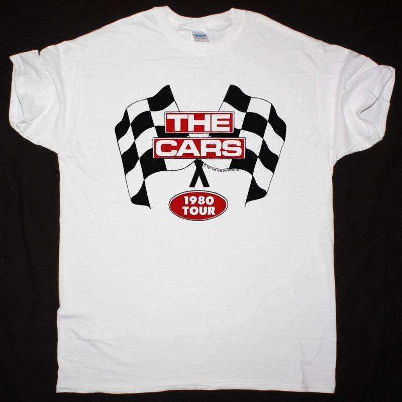 THE CARS TOUR 1980 NEW WHITE T-SHIRT