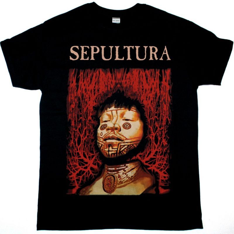 SEPULTURA ROOTS WORLD TOUR NEW BLACK T SHIRT